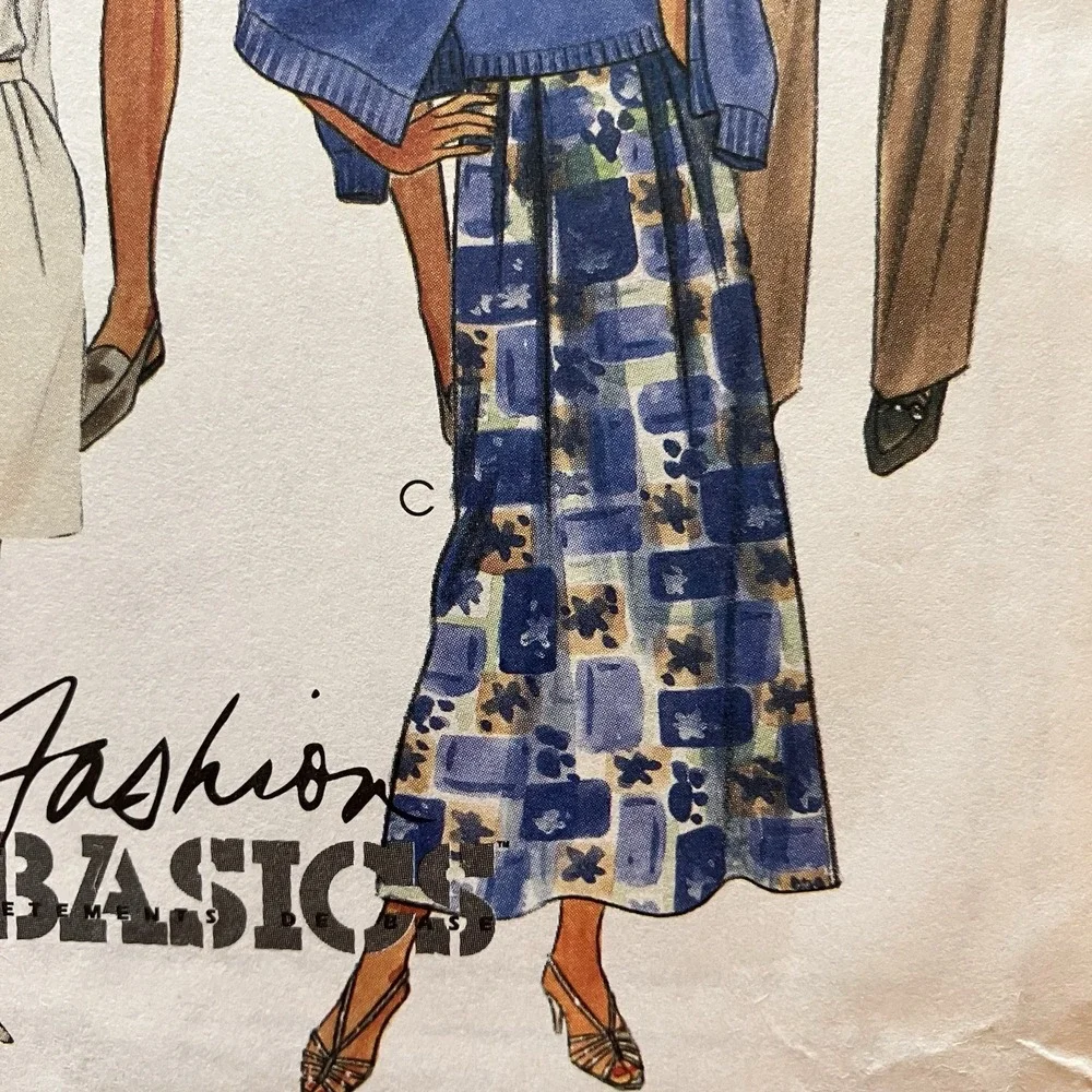 McCALL'S 8845 MISSES PULL ON PANTS SHORTS &‎ SKIRTS PATTERN-UNCUT-14-16-18